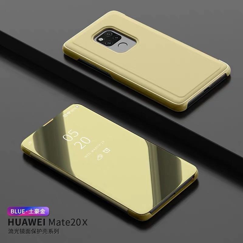 Case Huawei Mate 20X เคสเปิดปิดเงา เคสหัวเว่ย เคส Huawei Mate 20x Smart Case เคส Mate20X เคสฝาเงากระจก เคสฝาเปิดปิดเงา สมาร์ทเคส เคสตั้งได้ Huawei Mate 20X Sleep Flip Mirror Leather Case With Stand Holder เคสมือถือ เคสโทรศัพท์ รับประกันความพอใจ