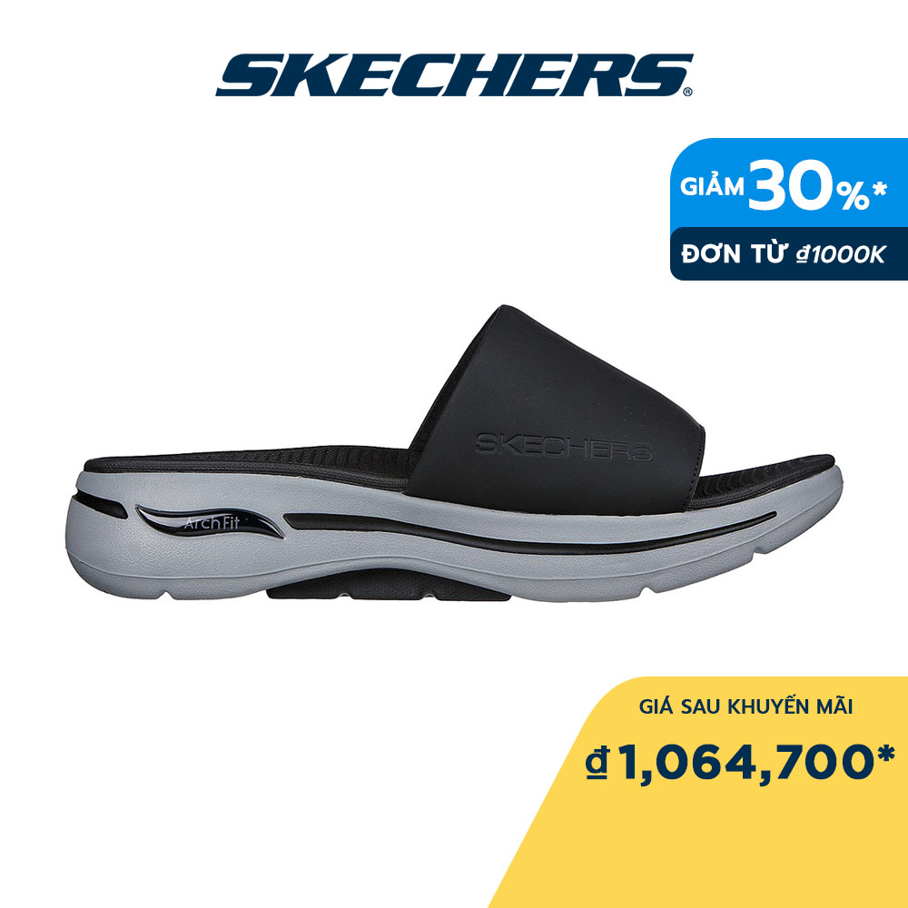 Skechers Nam Dép Quai Ngang Đi Bộ Giặt Máy Được, Thường Ngày, Đi Học