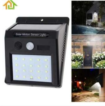 โคมไฟโซล่าเซลล์ติดผนัง 12LED (Motion Sensor Solar Light Outdoor) ใช้ติดผนังบ้าน เหนือประตู กำแพง เสา หน้า/หลังบ้าน ป้องกันขโมย เพื่อความปลอดภัยของบ้านและอาคาร