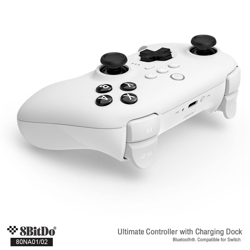 ข้อมูลเกี่ยวกับ 8Bitdo 80NA Ultimate Blth & 2.4g Controller with Charging Dock for Switch and Windows