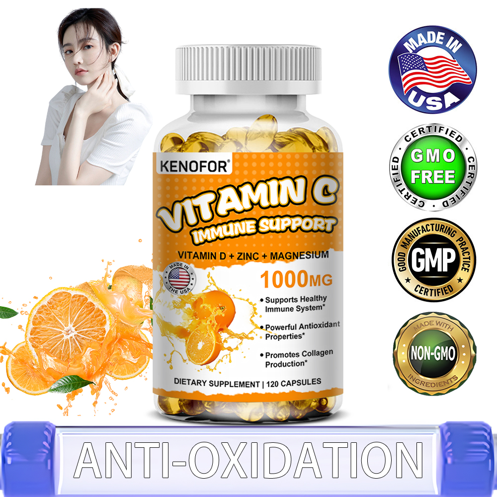 Vitamin C, Vitamin D and Zinc supplements support the immune system and promote skin and bone health, Collagen supplements. ราคา 145 บาท*ส่งฟรี