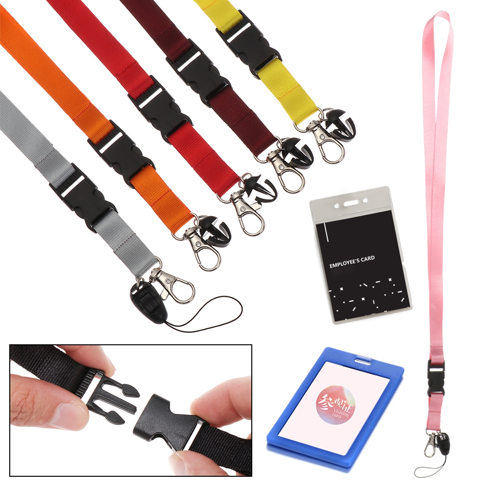 FASHION ALEKSEY Pure Color Personality ID Card Rope Fashion Mobile Phone Straps Mobile Phone Lanyard Neck Strap Keys Gym Holder