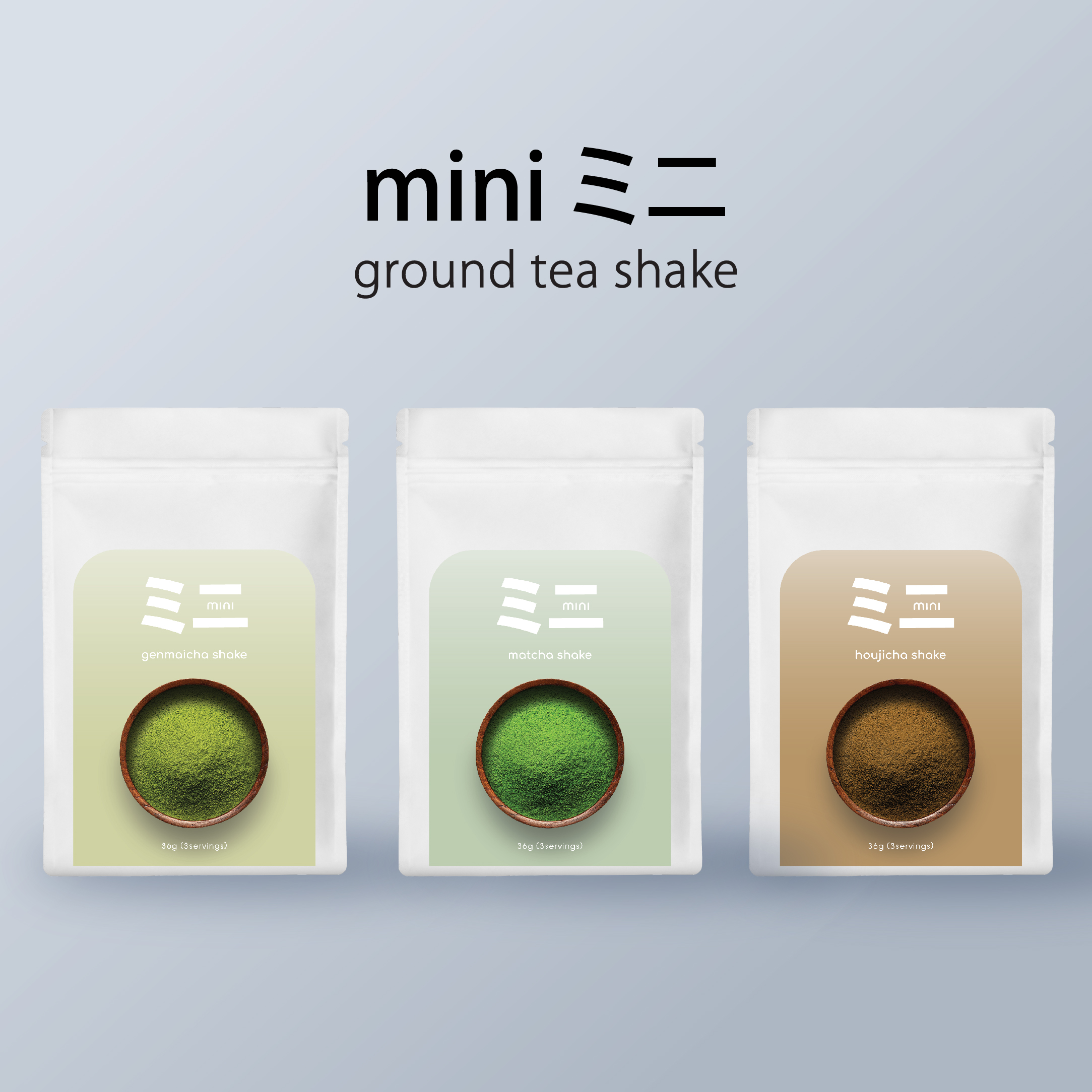 Mini ミニ ผงชาเขียวเชค (มัทฉะ โฮจิฉะ เก็นไมฉะ) | ชงได้ 3 แก้วต่อซอง ราคา 65 บาท*ส่งฟรี