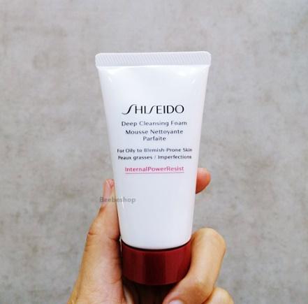 ผลิต 2018 Shiseido โฟมล้างหน้า Deep Cleansing Foam Mousse Nettoyante Parfaite 50ml