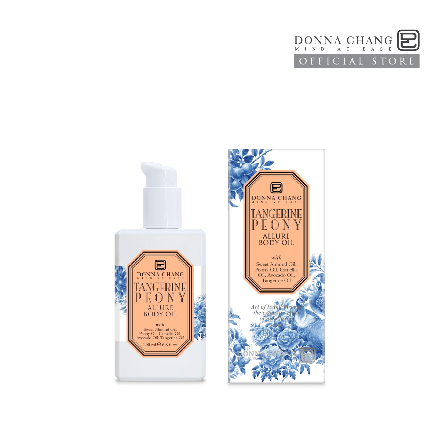 Donna Chang Tangerine Peony Allure Body Oil 200 ml Donna Chang Tangerine Peony Allure Body Oil, a Product for Nourishing the Body. ราคา 1,400 บาท*ส่งฟรี
