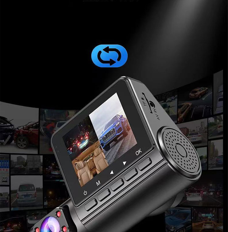 รูปภาพของ ยานพาหนะ c50 มองเห็นวงโคจรล้อ 1080p คืน 3 กล้อง แดชแคม เคลื่อนที่ 24 ชั่วโมง เพื่อตรวจหากล้องจอดรถ dvr 170fov mini car Cameras