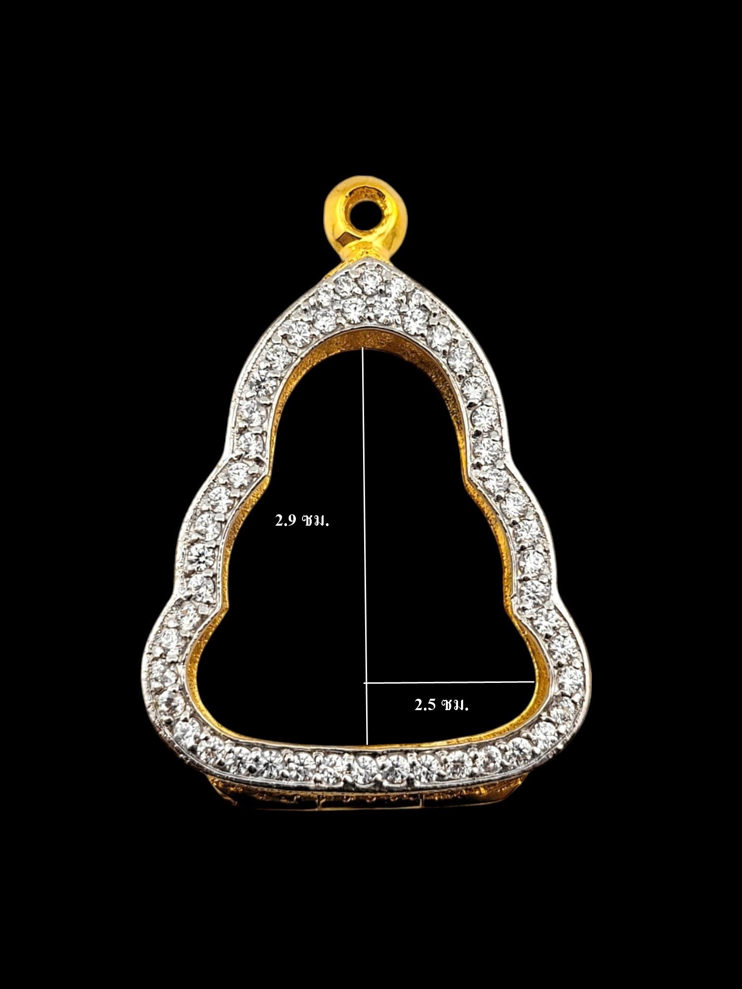 ตลับพระ ตลับพระปิดตาฝังเพชร งานทองอิตาลี2.5*2.9**สำหรับเลี่ยมกันน้ำ** ราคา 950 บาท*ส่งฟรี