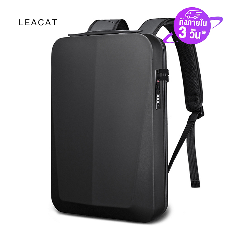 Leacat 15.6inch laptop backpack Waterproof Hard Shell Backpack TSA Smart Lock men fashion Backpack Slim Travel Backpack ราคา 1,256 บาท*ส่งฟรี