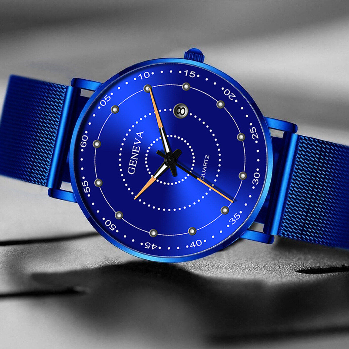 เกี่ยวกับสินค้า 2023 นาฬิกาข้อมือผู้ชาย นาฬิกาที่เรียบง่าย นาฬิกากันน้ํา นาฬิกา ปฏิทิน นาฬิกาแฟชั่น นาฬิกาลำลอง นาฬิกาข้อมือเข็ม นาฬิกาข้อมือ watch