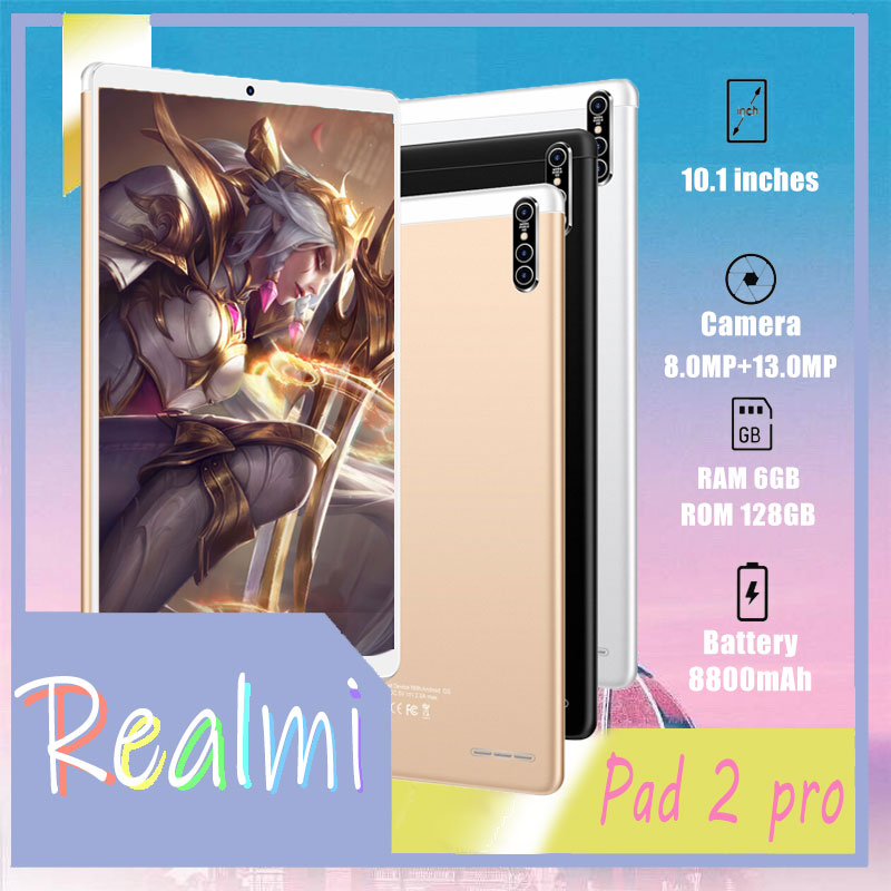 รูปภาพรายละเอียดของ ศูนย์ไทย Realmi tablet PC (8G+256G) แท็บเล็ตแอนดรอยด์ราคาถูกๆ realmi PAD2 pro รองรับ 2 ซิม เล่นเน็ต แท็บเล็ตโทรได้ Android แท็บเล็ต 9.0 8800mAh แรงโน้มถ่วงเซ็นเซอร์ อัจฉริยะแท็บเล็ตแท็บเล็ตอินเทอร์เน็ต รุ่นชั้นนำ จอกว้าง 10.1 นิ้ว รองรับภาษาไทย ใช้งานง่าย