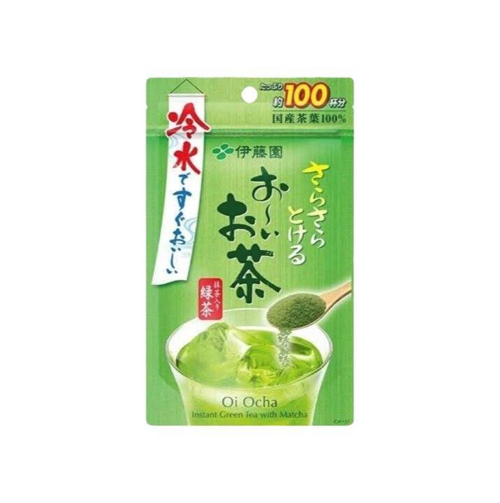 [โปร 11.11 วันเดียว] ITOEN ชาเขียว ผง ซองใหญ่ 80 กรัม ชาเขียวญี่ปุ่น Itoen Instant Green Tea with Matcha จากญี่ปุ่น ราคา 285 บาท*ส่งฟรี