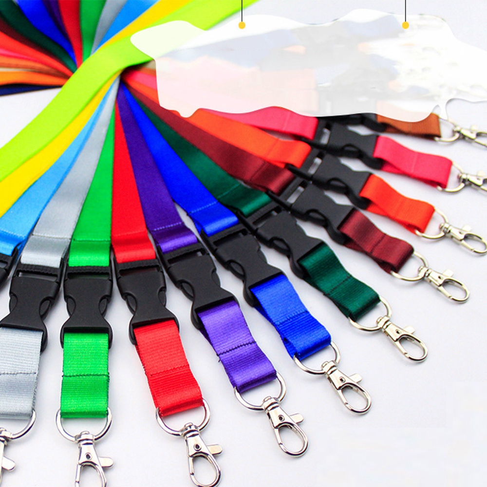 FQAWLC SHOP Pure Color Fashion USB Badge Lanyard Personality Neck Strap Mobile Phone Lanyard Keys Gym Holder Mobile Phone Straps
