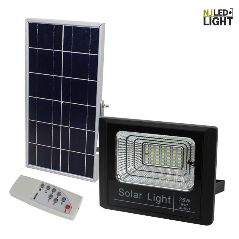 LEDHEADLIGHT ไฟสปอตไลท์ กันน้ำ IP67 ไฟ Solar Light Solar Cell ใช้พลังงานแสงอาทิตย์ โซลาเซลล์ JD Solar Light JD-8825 (25วัตต์)