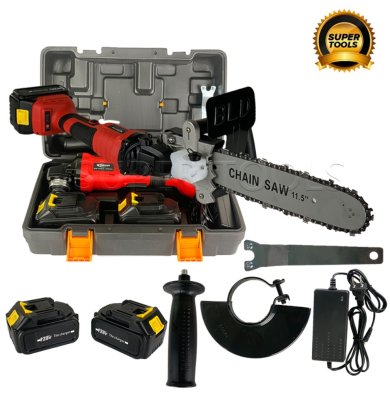 BONYA เครื่องเจียร์ไร้สาย 128V เครื่องเจียร์แบตเตอรี่ 4นิ้ว + หัวบาร์โซ่ หัวบาร์เลื่อยโซ่ เลื่อยไฟฟ้า 11.5 นิ้ว (ครบชุด) ขาย BONYA เครื่องเจียร์ไร้สาย 128V เครื่องเจียร์แบตเตอรี่ 4นิ้ว + หัวบาร์โซ่ หัวบาร์เลื่อยโซ่ เลื่อยไฟฟ้า 11.5 นิ้ว (ครบชุด)