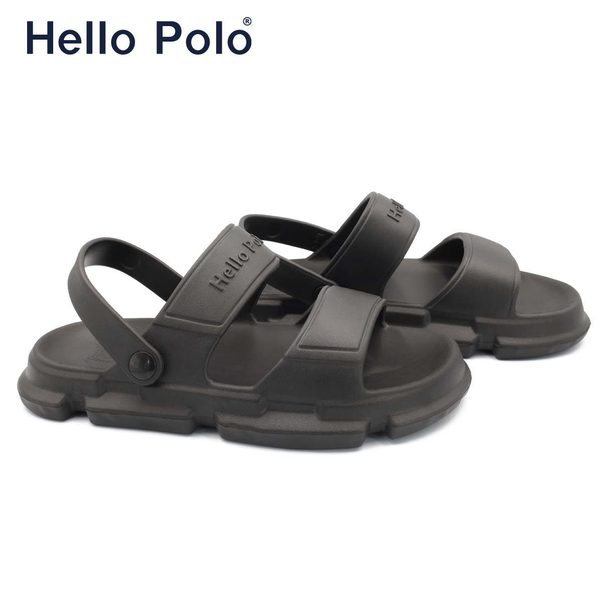 Hello polo sandals men sandals beach slippers soft pedal non-slip flat sandals fashion summer fit summer hp8012M ราคา 239 บาท*ส่งฟรี