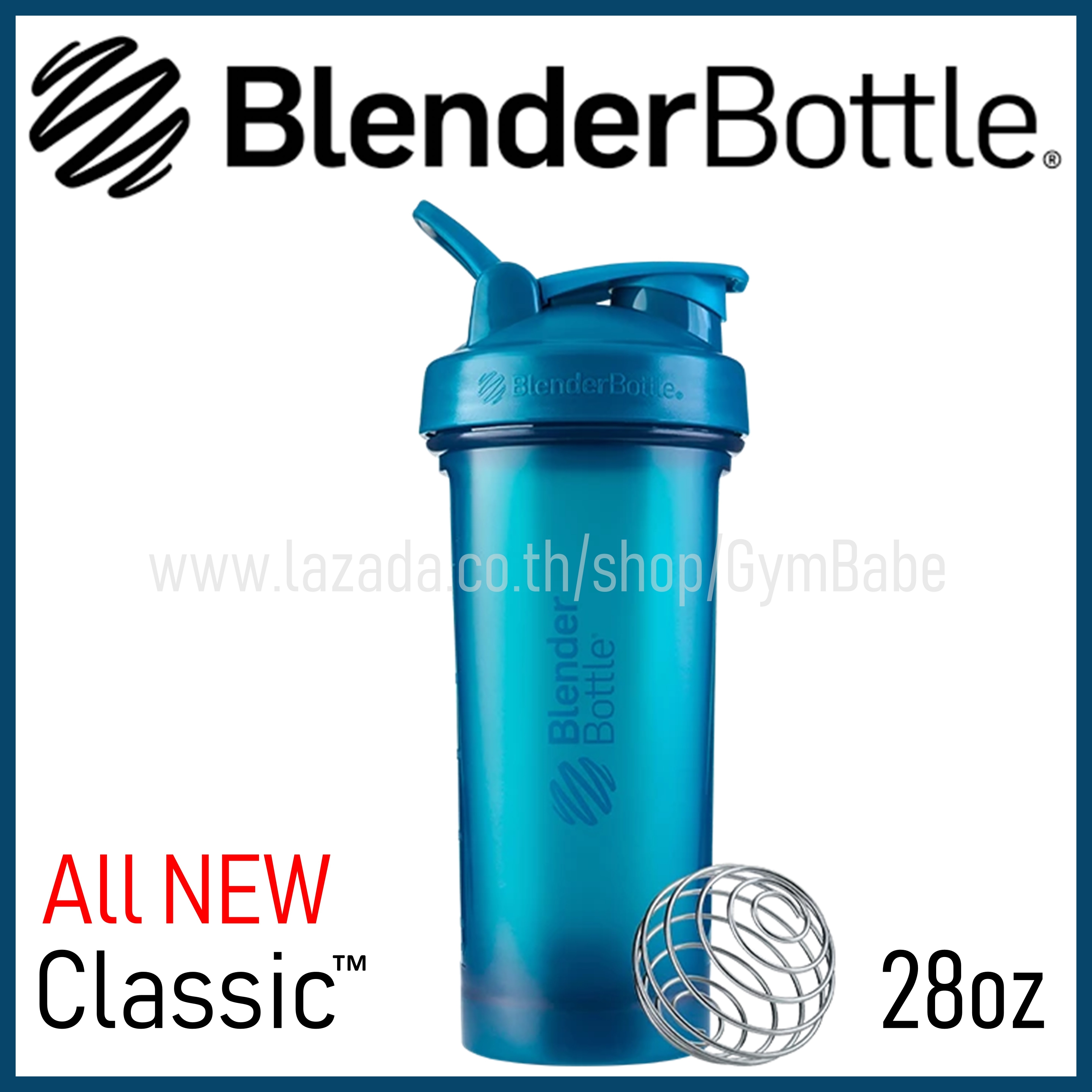 (NEW version) แก้วเชค Blender Bottle รุ่น New Classic 28oz แก้วShake BlenderBottleของแท้ นำเข้าจากอเมริกา