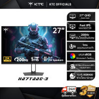 【KTC】H27T6 จอภาพ ขนาด 27 นิ้ว QHD ความละเอียด 2560x1440 พิกเซล ความถี่รีเฟรช 200Hz พร้อมลำโพงในตัว HDR400