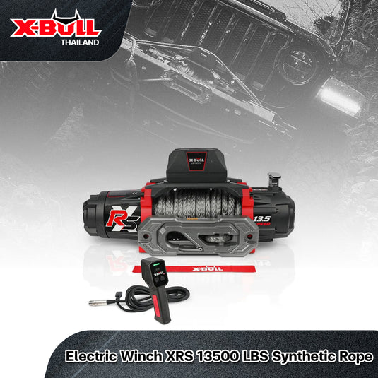 วินซ์ไฟฟ้า รอกไฟฟ้า X-Bull Electric Winch XRS 13500lbs (6 ตัน) 12V สายเชือกยาว 28 เมตร รับประกัน 1 ปี (XBEW002) ราคา 21,990 บาท*ส่งฟรี