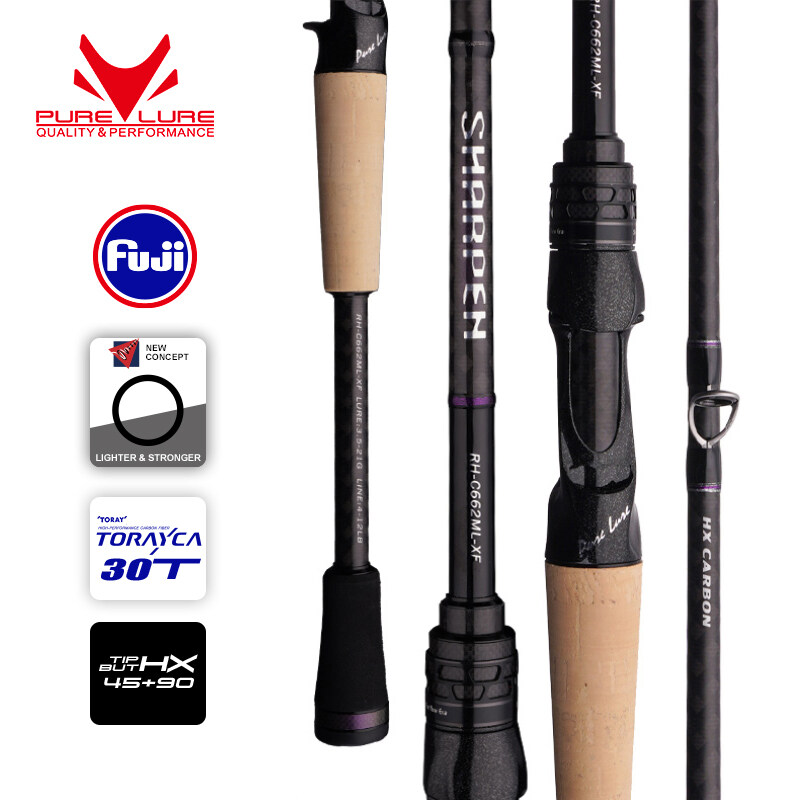 NEW Fishing rod, Spinning/Casting rod, FUJI rings, UL action/power, Carbon rod, Line:0.6-1 pe / lure:1-7g, length: 1.5/1.65m, portable  fishing rod/ retractable fishing rod
