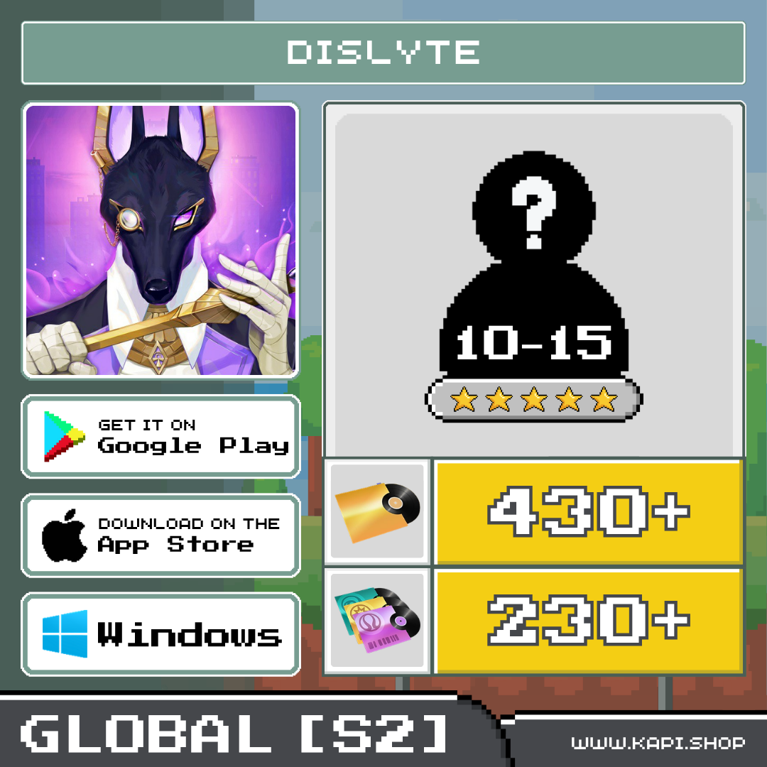 Dislyte (Global-S2) - 660 Records + 10-15 Random 5-Star Characters ราคา 390 บาท*ส่งฟรี
