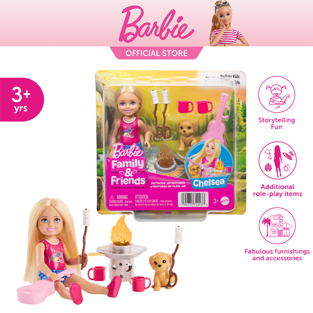 Barbie Family & Friends Adventure Chelsea Doll Set Jjv61 Id ราคา 675 บาท*ส่งฟรี