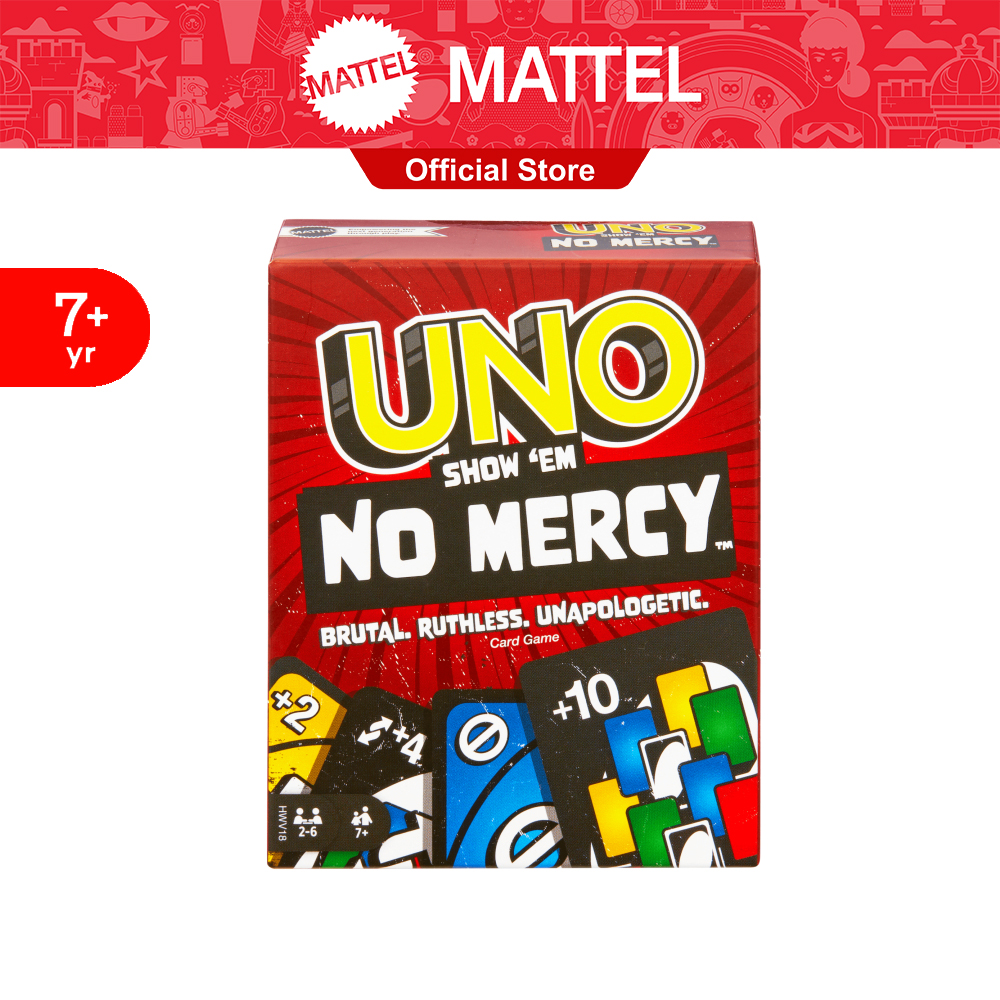 UNO Show ‘Em No Mercy เกมการ์ด อูโน่ โน เมอร์ซี่ HWV18 ราคา 335 บาท*ส่งฟรี