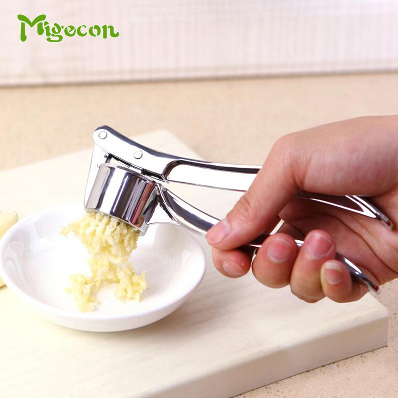Migecon Manual Garlic Press Zinc Alloy Material Garlic Mincer Chopper Kitchen Tool ราคา 109 บาท*ส่งฟรี