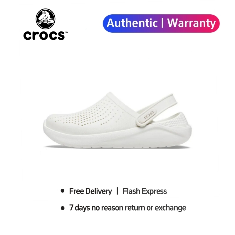 [Authentic 100%] Crocs LiteRide " White " Sports Sandals 204592 - 1CV From Duty-free Store ราคา 1,200 บาท*ส่งฟรี