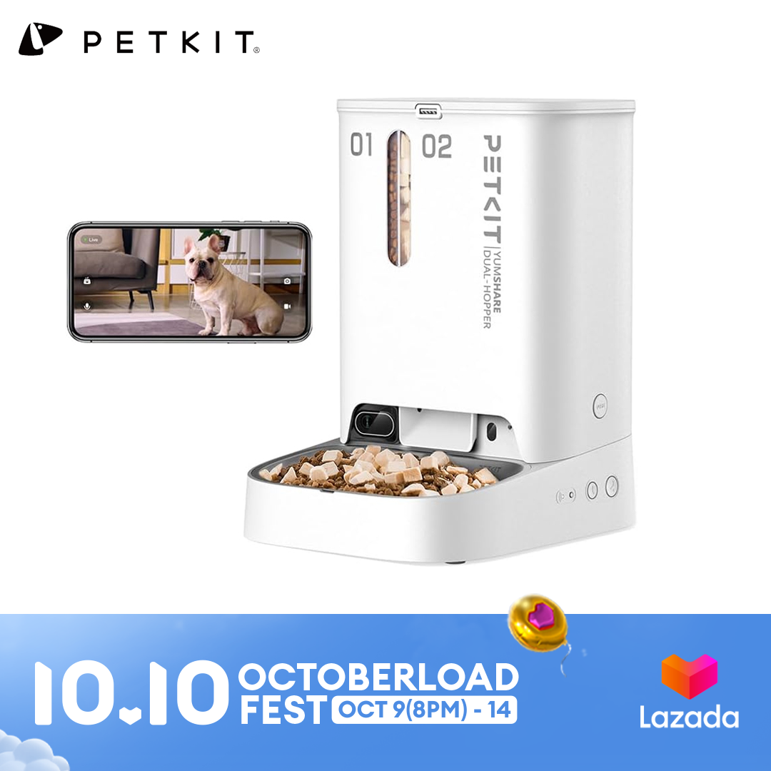 PETKIT FRESH ELEMENT Mini Smart Cat Feeder Automatic Pet Feeder for Cats and Dogs Pet Food Dispenser ราคา 5,723 บาท*ส่งฟรี