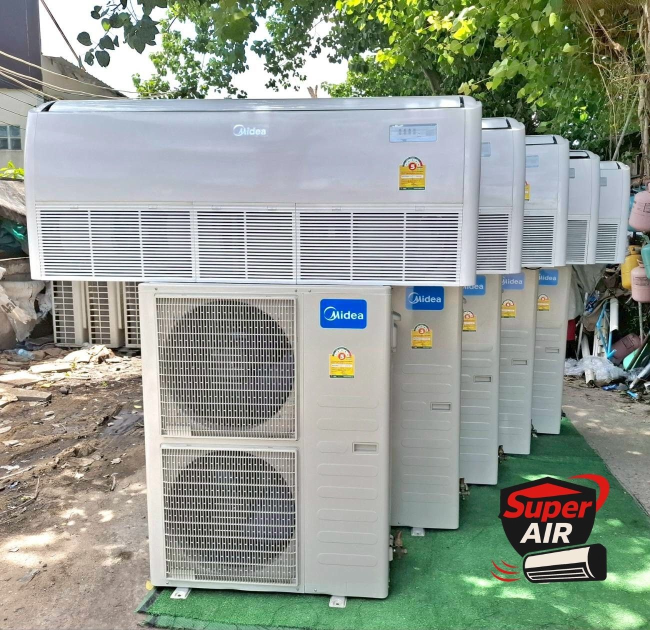 (แอร์มือสอง) Midea แบบแขวน ขนาด 60,000 BTU ปี 2024 รุ่น MUE-60CRN1-R ราคา 31,000 บาท*ส่งฟรี
