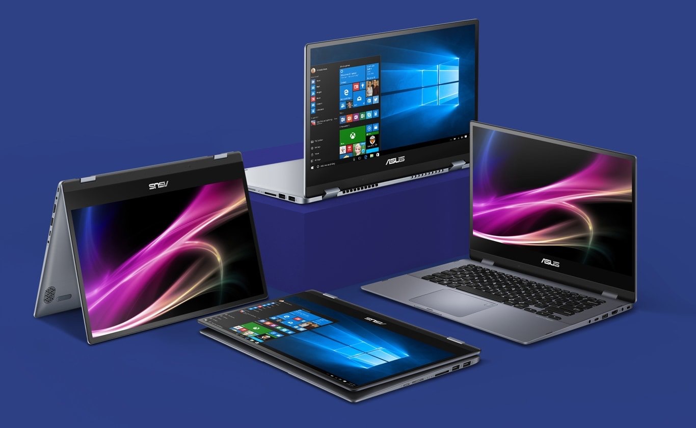 มุมมองเพิ่มเติมของสินค้า ⚡️Clear Stock⚡️Asus Notebook VivoBook Flip (TP412FA-EC491T) I3-10110U/4GB/SSD256 GB M.2/Intel UHD Graphics 620/14.0"FHD TN 60Hz Touch/Win10Home/Warranty2Year