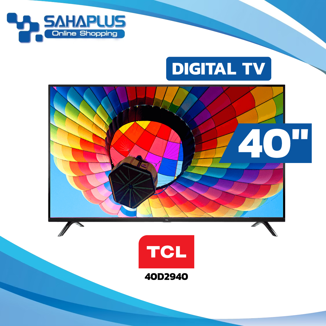 TV Digital ทีวี TCL รุ่น 40D2940 ขนาด 40 นิ้ว ( รับประกันศูนย์ 1 ปี )