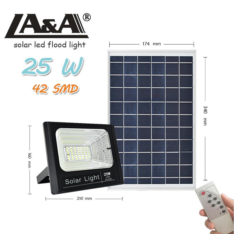 LA&A Solar Light 2019 IP 67 รุ่น 25w (42SMD)