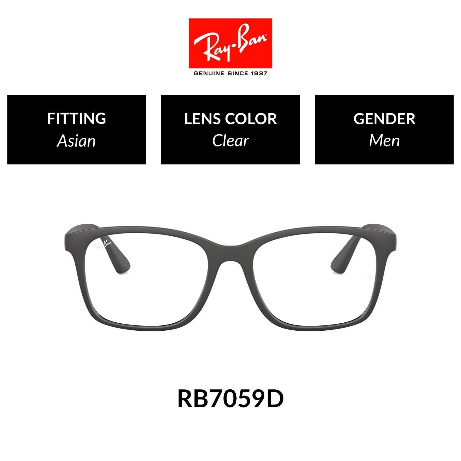 Ray-Ban - RX7059D 5196  size 55 แว่นสายตา