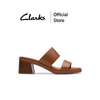 Clarks รุ่น JAYLAN DUSK สี TAN LEATHER รองเท้าแตะส้นสูงผู้หญิง รองเท้าส้นสูงไซส์ 35.5 หนังแท้ คุณภาพดี ใส่สบาย