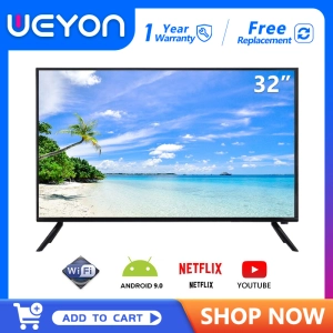 สินค้า WEYON ทีวี 32 นิ้ว สมาร์ททีวี 32 นิ้วคุณสามารถเข้าถึงอินเทอร์เน็ตและดู YouTube ได้โดยตรง Smart TV HD