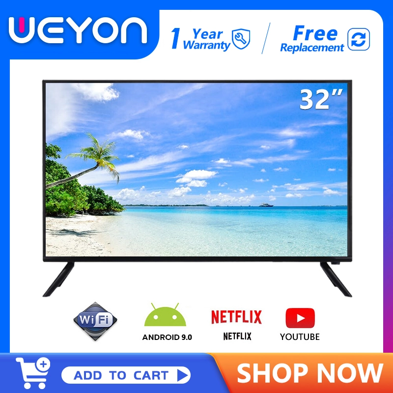 ภาพหน้าปกสินค้าWEYON ทีวี 32 นิ้ว สมาร์ททีวี 32 นิ้วคุณสามารถเข้าถึงอินเทอร์เน็ตและดู YouTube ได้โดยตรง Smart TV HD