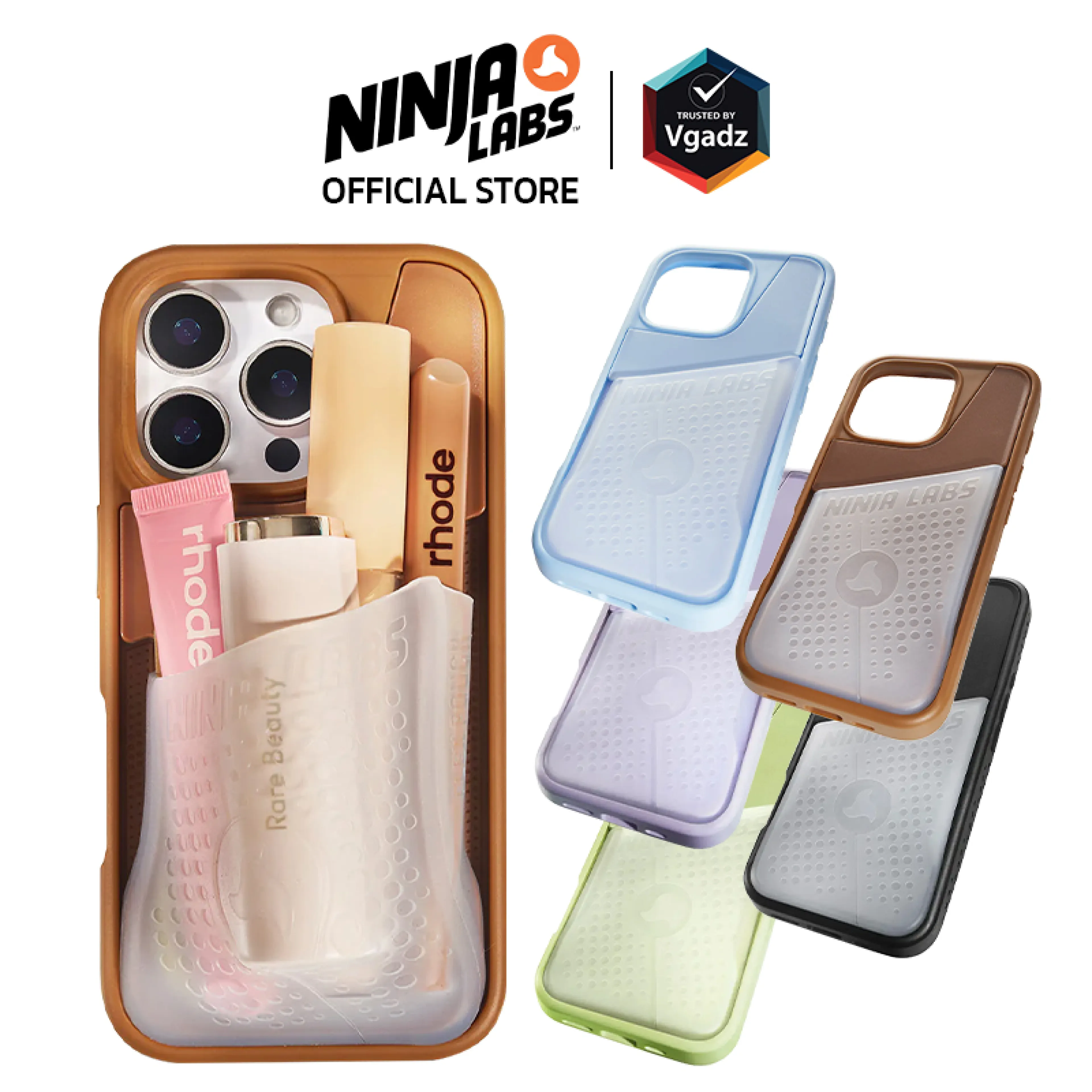 Ninja Labs Case for iPhone 16 Pro / 16 Pro Max, Flex Pouch Model ®