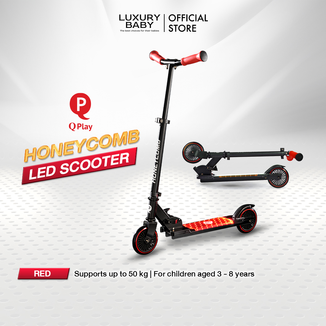 Qplay Honeycomb LED Scooter [Red] ราคา 4,490 บาท*ส่งฟรี