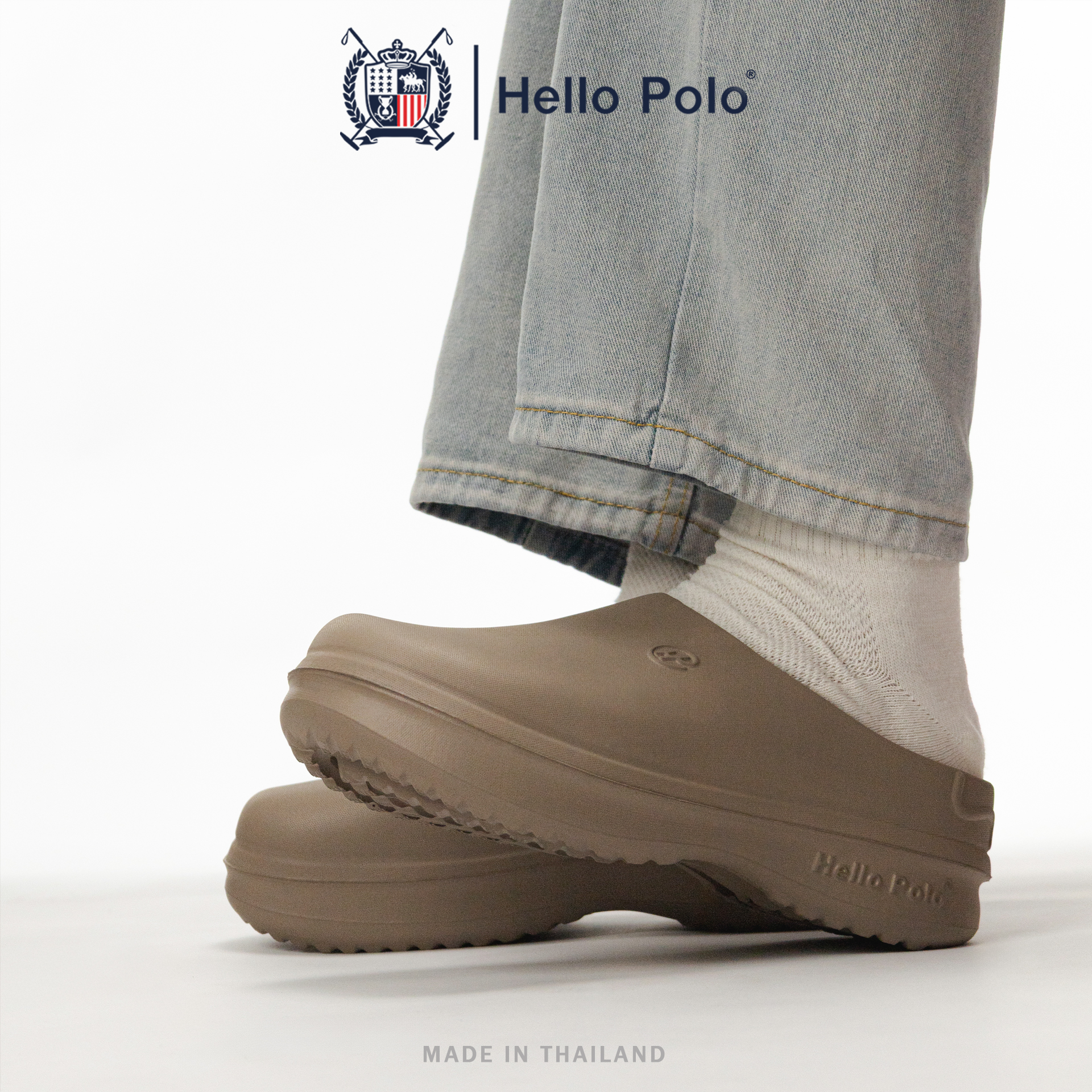 Polo Sandals Big Toe Shoes 3.5cm Thick Anti-Slip Waterproof Hp-8009