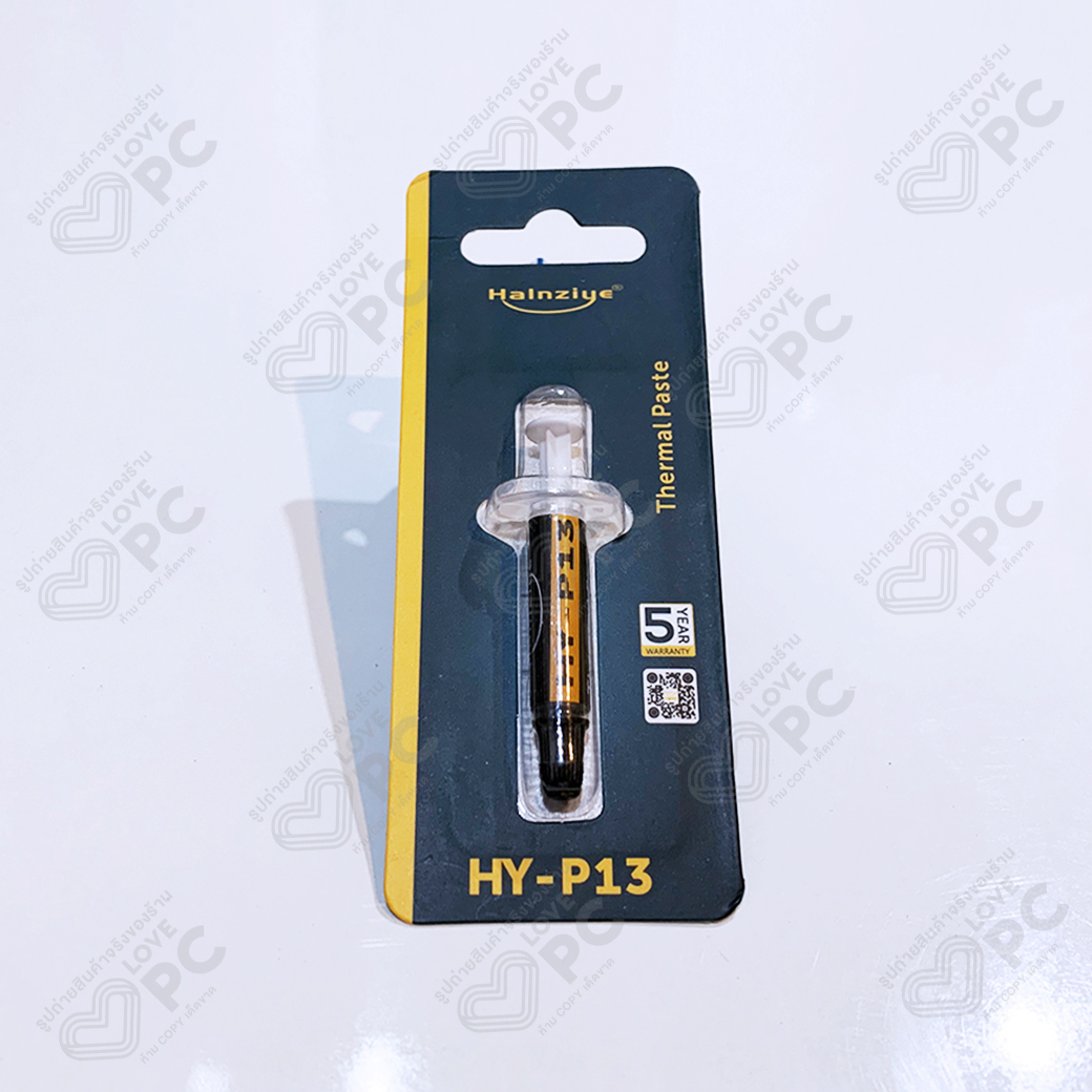 ภาพประกอบของ ซิลิโคนระบายความร้อนCPU เกรดสูงสุด ยี่ห้อ Halnziye HY-P13 [ขนาด 0.5g.] นำความร้อน13.4 W/m-k