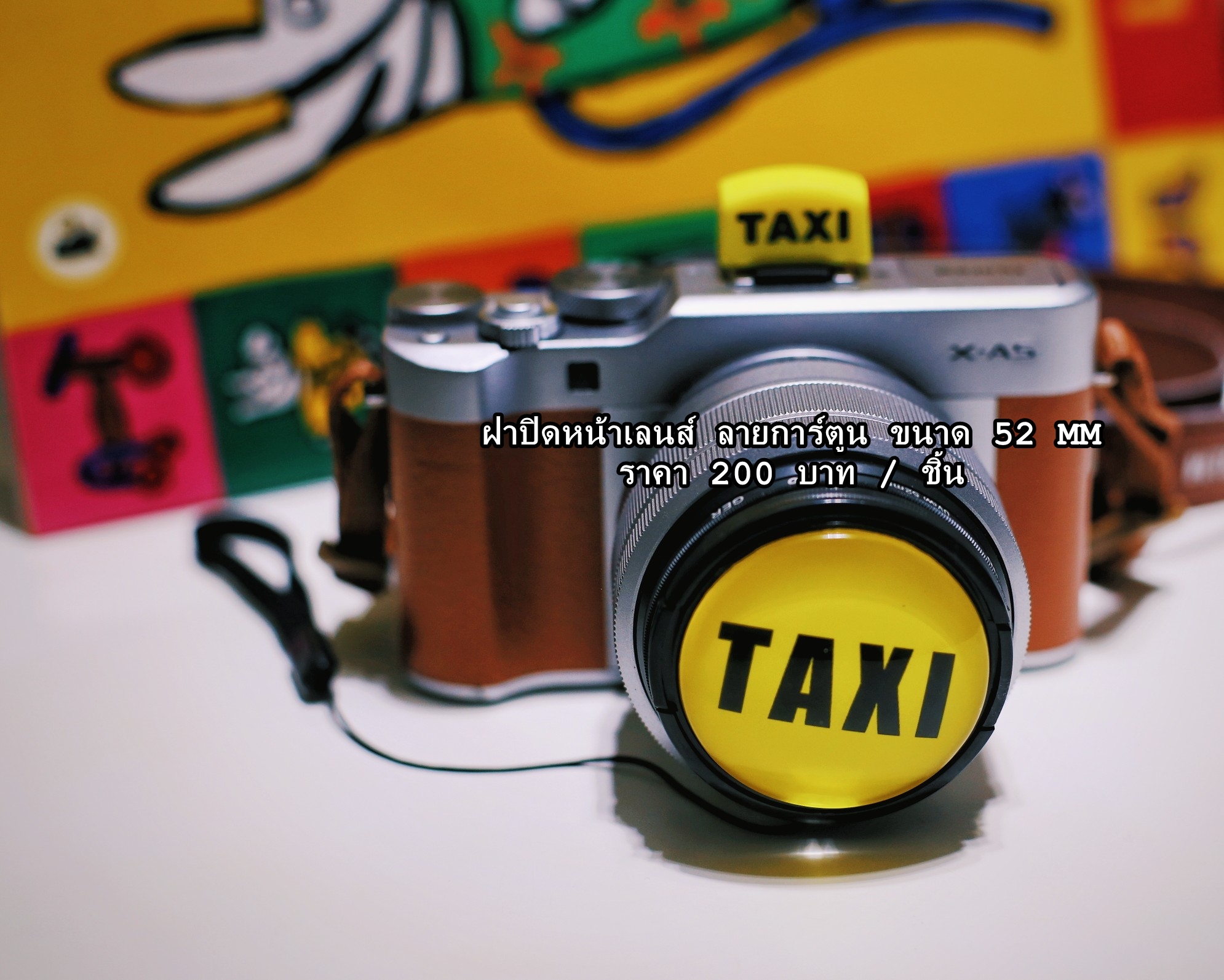 ฝาปิดหน้าเลนส์ 3D ลายการ์ตูน Fuji X100T XA5 XA10 X100 เลนส์ 15-45 มีหลายลายให้เลือก