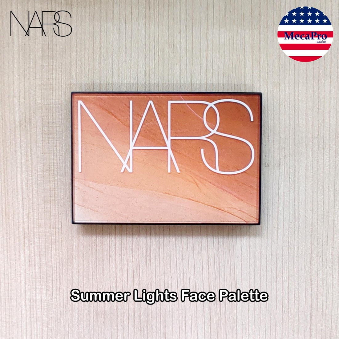 บลัชออน พาเลทอายแชโดว์แต่งหน้า NARS Summer Lights Face Palette นาร์ส พาเลทแต่งหน้า ไฮไลท์ บรอนเซอร์ และอายแชโดว์