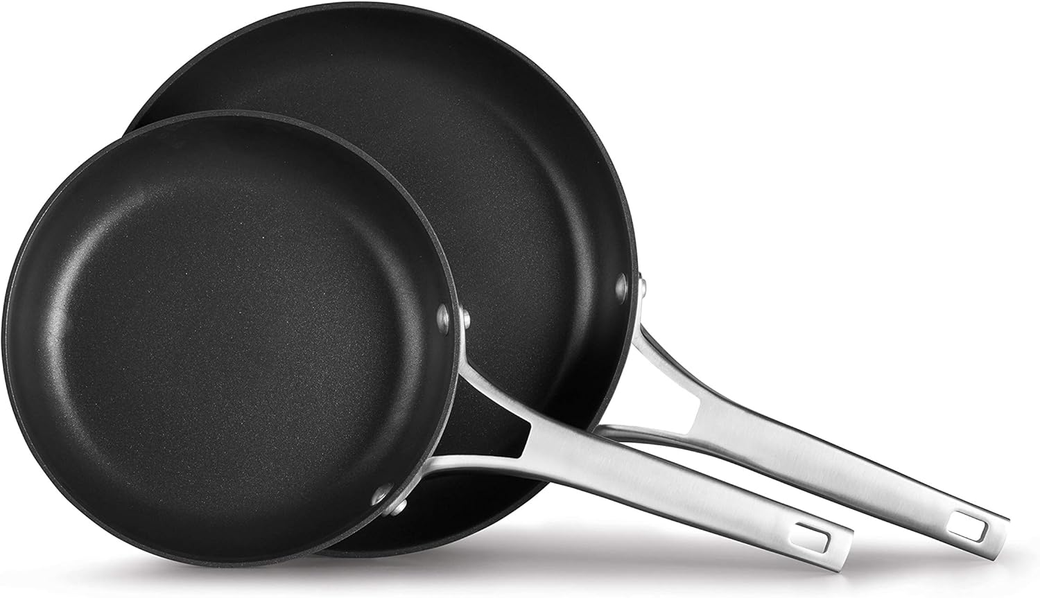 คาลฟาลอน พรีเมี่ยม ชุดกระทะ เคลือบนอนสติ๊ก ขนาด 10 และ 12 นิ้ว Hard-Anodized Nonstick 10-Inch and 12-Inch Fry Pan Combo [Calphalon®] ราคา 7,975 บาท*ส่งฟรี