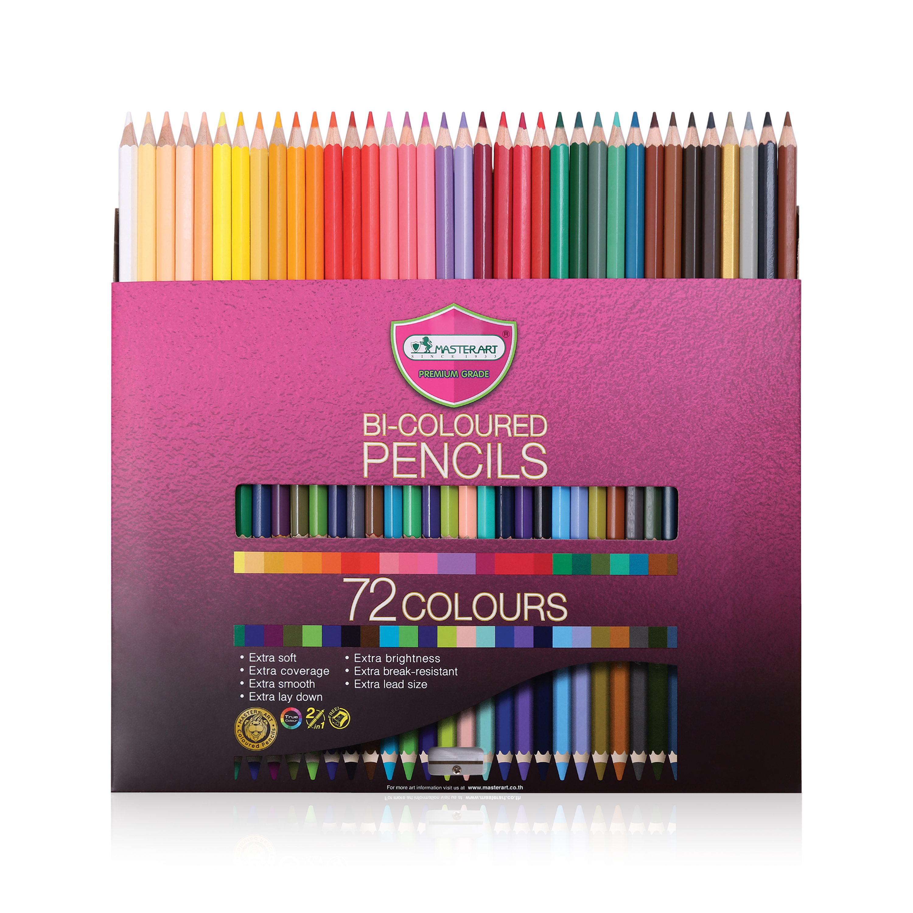 Master Art มาสเตอร์อาร์ต ดินสอสี สีไม้ 72 แท่ง 72 สี รุ่นมาสเตอร์ซีรี่ย์(MASTER SERIES)