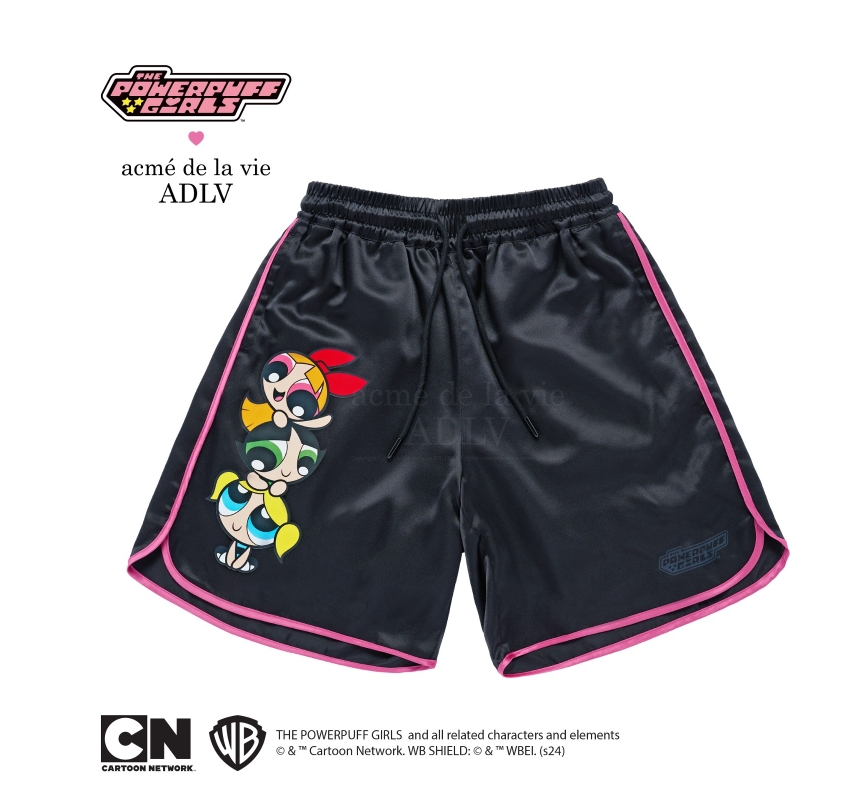 ADLV THE POWERPUFF GIRLS X ACMEDELAVIE ARTWORK BOXING SHORT PANTS BLACK ราคา 3,200 บาท*ส่งฟรี