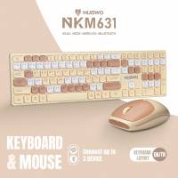 Keyboard+Mouse Nubwo NKM-631 Wireless/Bluetooth แป้นพิมพ์ไร้สาย ชุดเมาส์คีย์บอร์ด ใช้กับ Tablet ได้ทุกรุ่น
