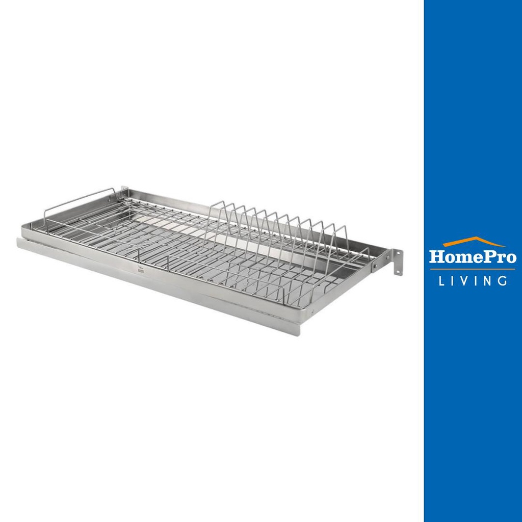 HomePro ชั้นคว่ำจาน และแก้วสเตนเลสติดผนัง PANEL 60ซม. แบรนด์ KECH ราคา 799 บาท*ส่งฟรี
