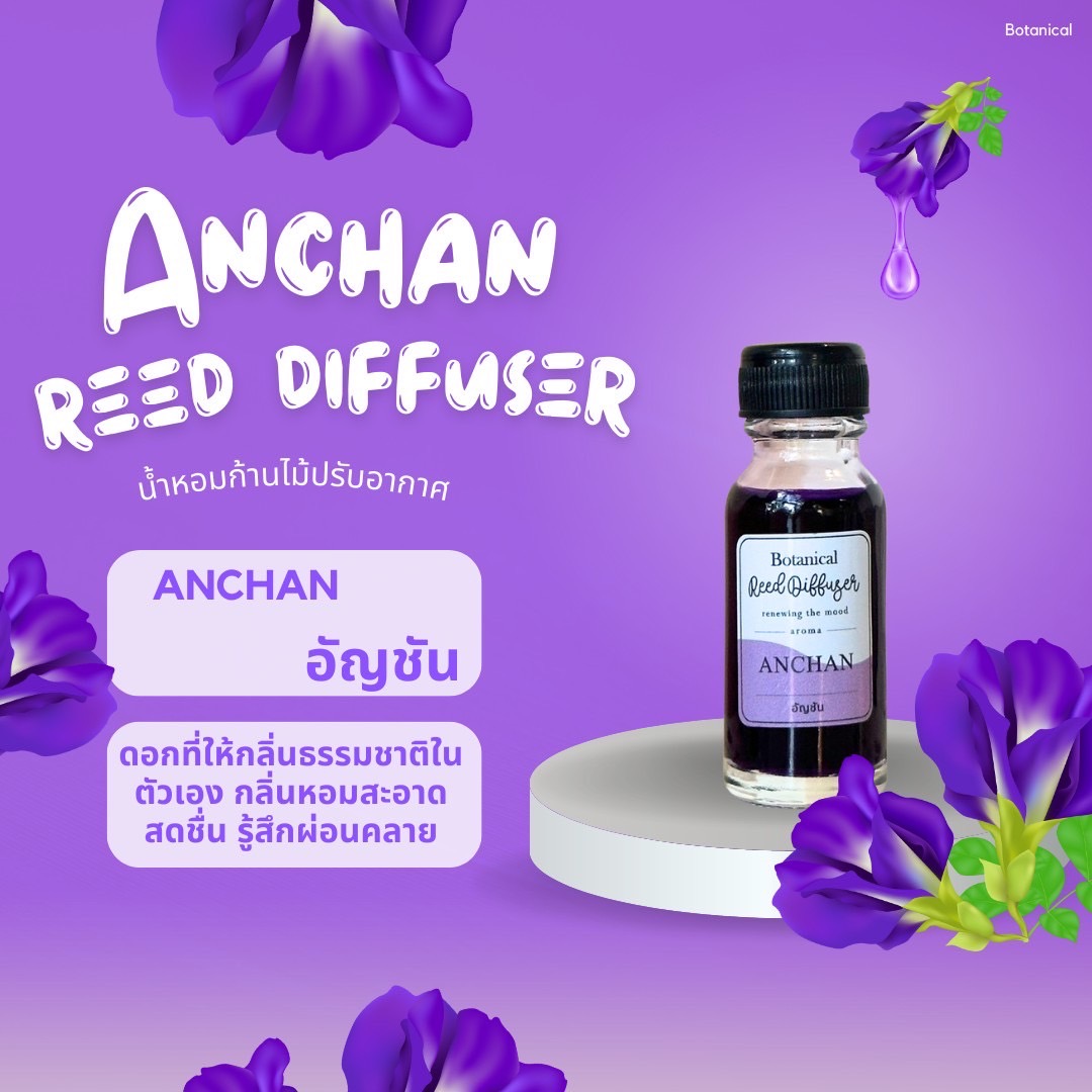 ก้านไม้หอมปรับอากาศ ขนาด 15 ML Botanical ก้านไม้หอม น้ำหอมอโรม่า น้ำมันหอมระเหย