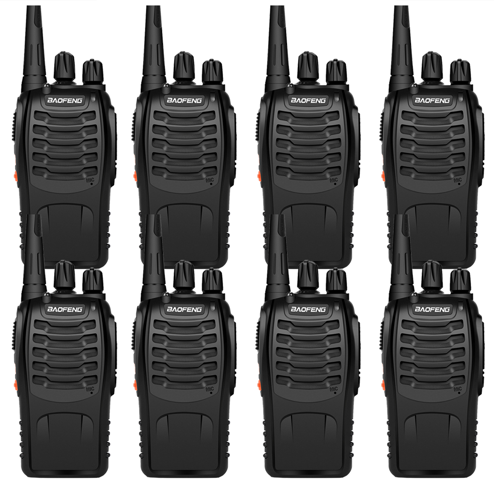 【8 หน่วย】วิทยุสื่อสาร(1-10km) Baofeng BF 888S 5W เครื่องส่งรับวิทยุวิทยุสองทาง Interphone Two-Way Walkie Talkie ราคา 1,872 บาท*ส่งฟรี
